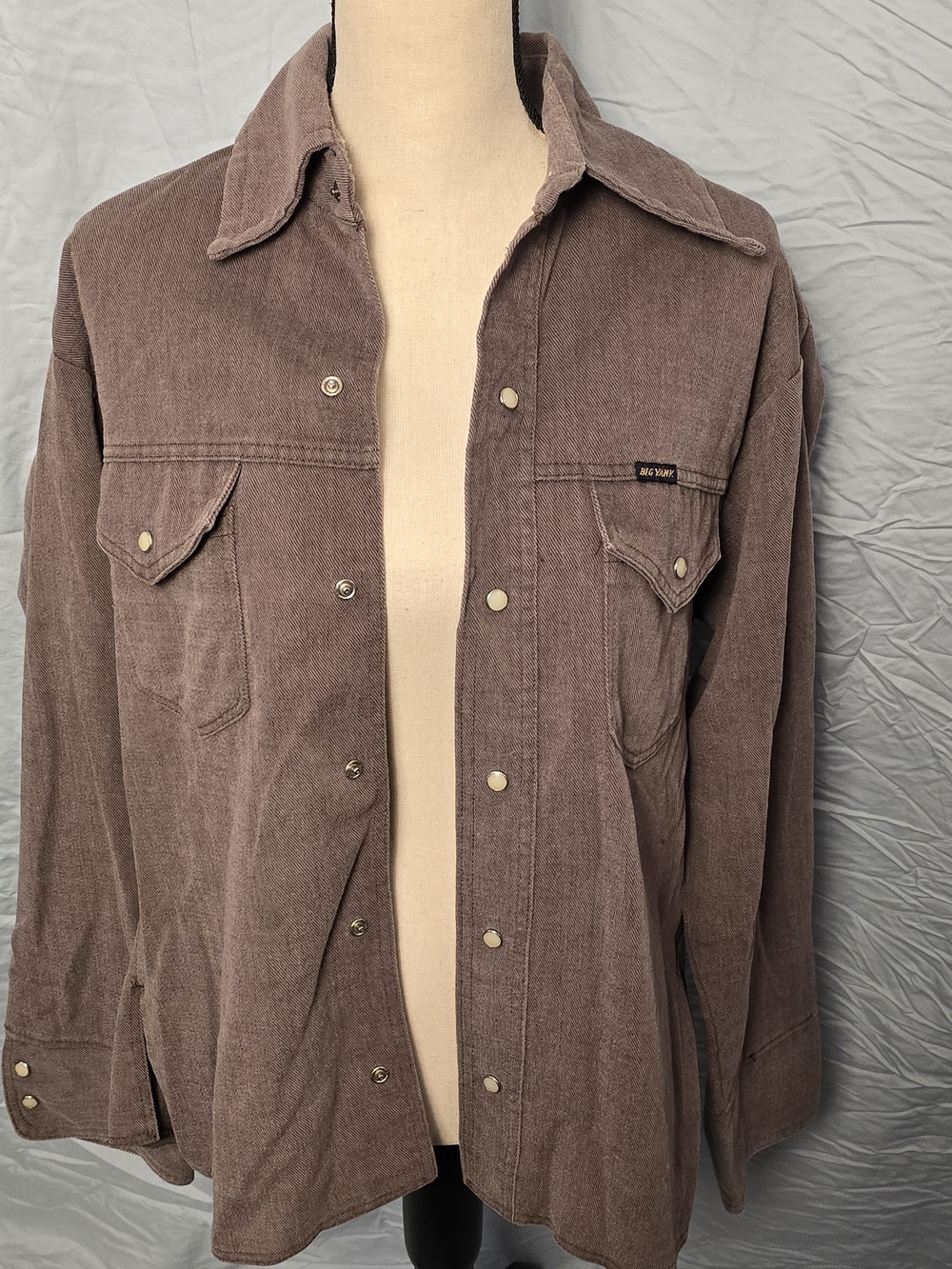 Big Yank Men's Brown Lightweight Corduroy Shirt Jacket